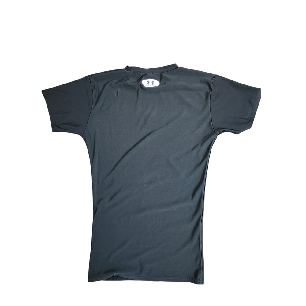 Under Armour HeatGear T-Shirt Womens Medium Black Athletic Performance Tee - Picture 2 of 2